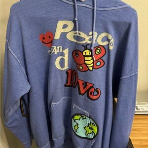 PacSun Blue Graphic Hoodie